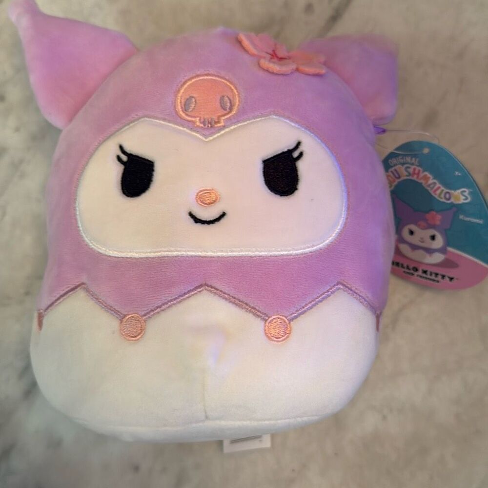 New Squishmallows Kuromi Purple Hood Cute Kawaii Sanrio Hello Kitty Plush 7 Inch - Picture 2 of 6